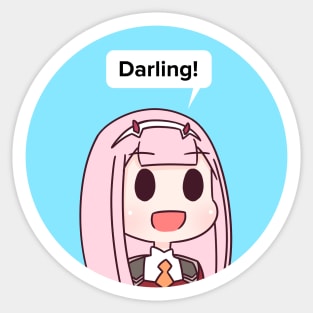 Zero two darling Sticker